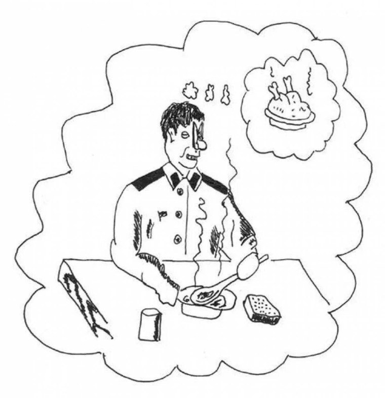 Черно белые карикатуры солдат