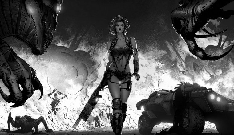 Фантастика черно белая