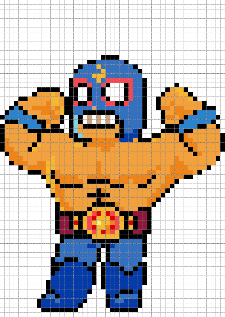 Эль Примо Браво старс по клеточкам