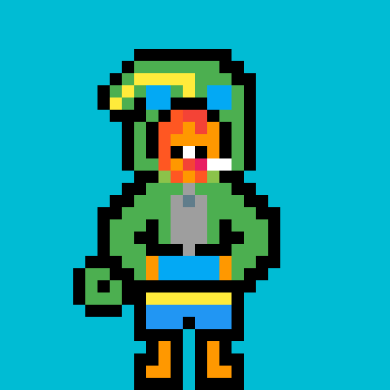 Пиксельный Леон из Браво старс