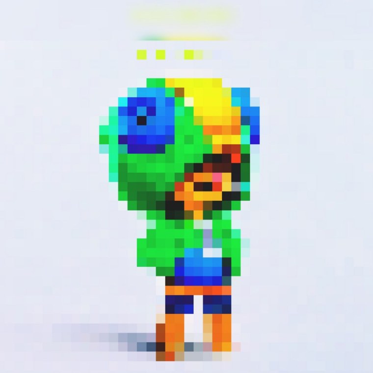 Пиксельный Леон из Браво старс