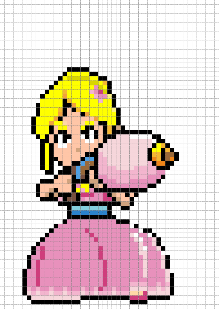 БРАВЛ старс по клеточкам Пайпер