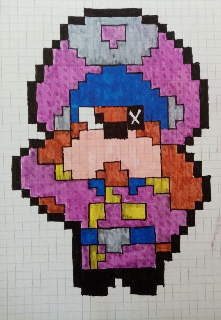 Рисование по клеткам Brawl Stars