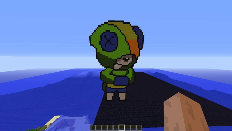 Пиксель арт БРАВЛ старс Леон