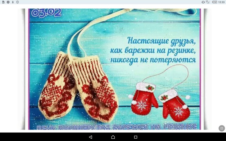 День варежек на резинке