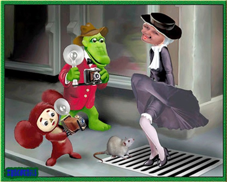 Чебурашка крокодил Гена старуха Шапокляк