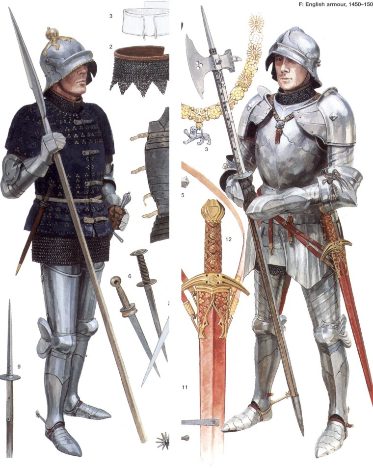 Доспехи и вооружение рыцарей 12 века