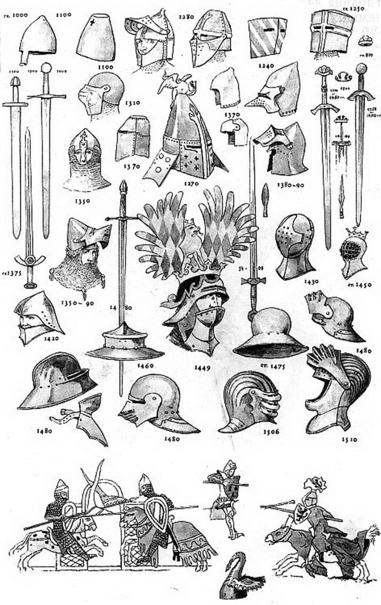 Снаряжение рыцаря раннего средневековья латы