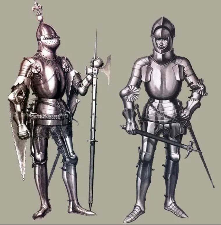 Элементы доспеха рыцаря