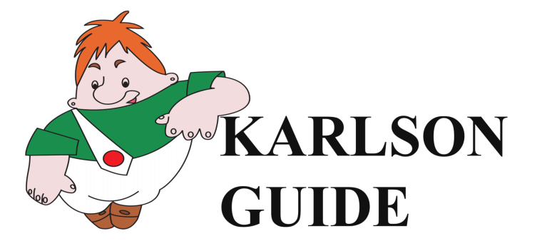 Карлсон на белом фоне