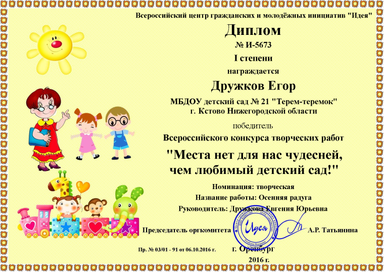 Конкурсы для детей ДОУ