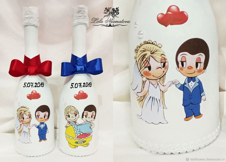 Свадебные аксессуары в стиле Love is