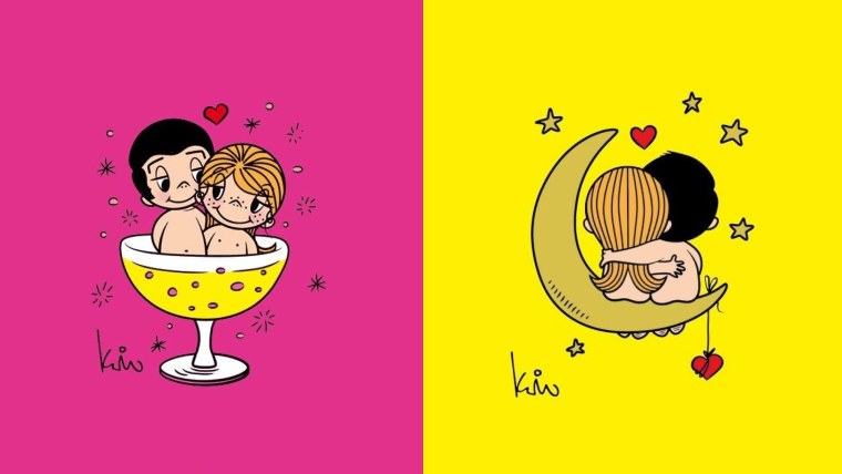 Наклейки лав из