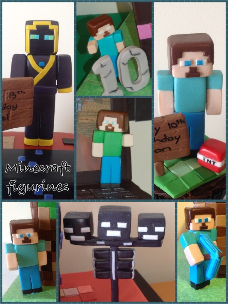 Фигурки из МАЙНКРАФТА из мастики