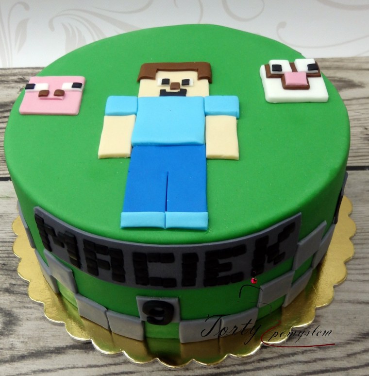 Торт из МАЙНКРАФТА