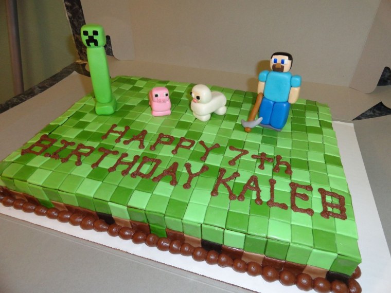 Торты с МАЙНКРАФТЕРАМИ