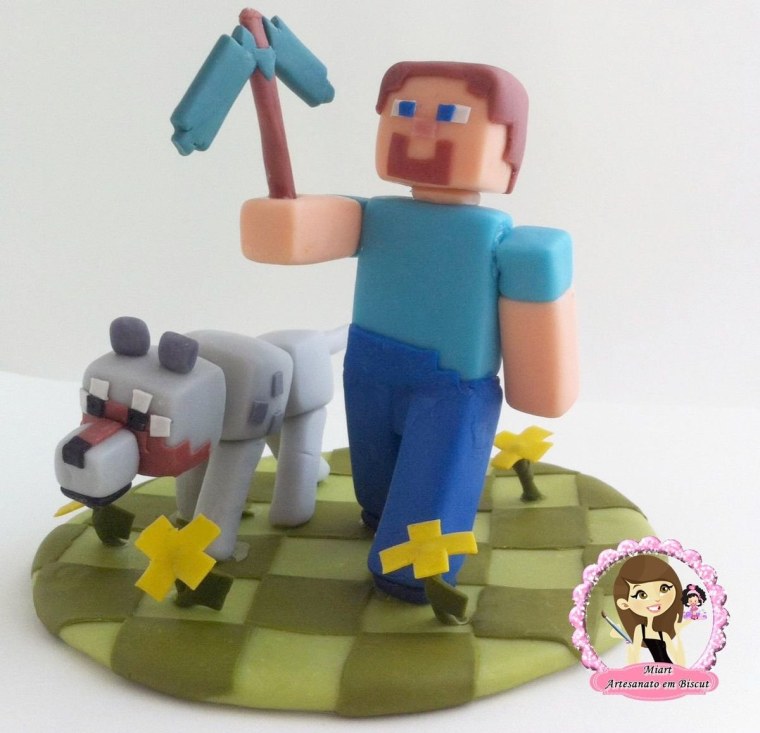 Мастичные фигурки из МАЙНКРАФТА