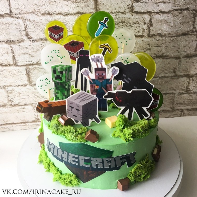 Торт с МАЙНКРАФТОМ для мальчика