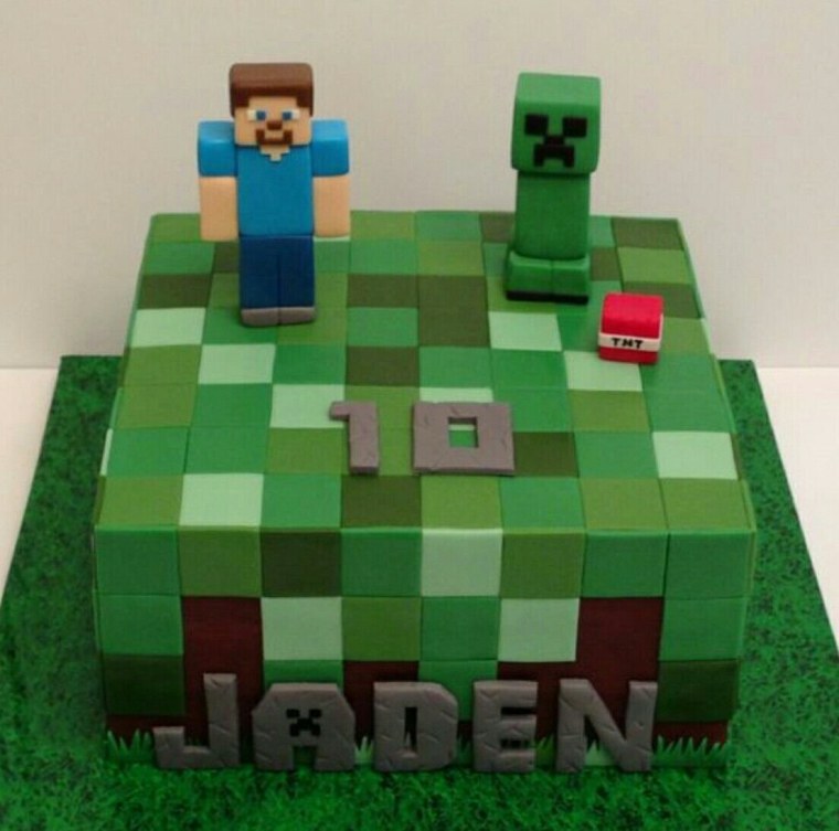 Фигуры майнкрафт на торт