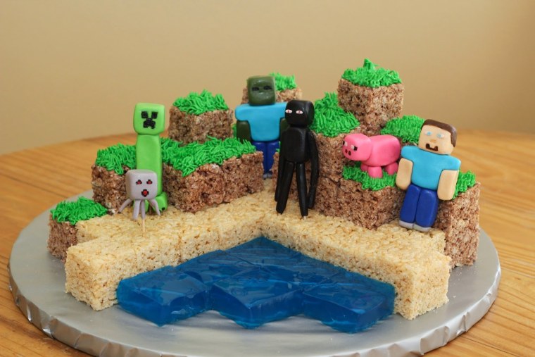 Торт майнкрафт на день рождения фото