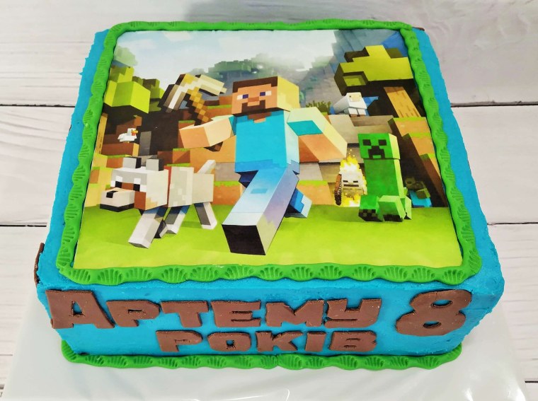 Тортик майнкрафт