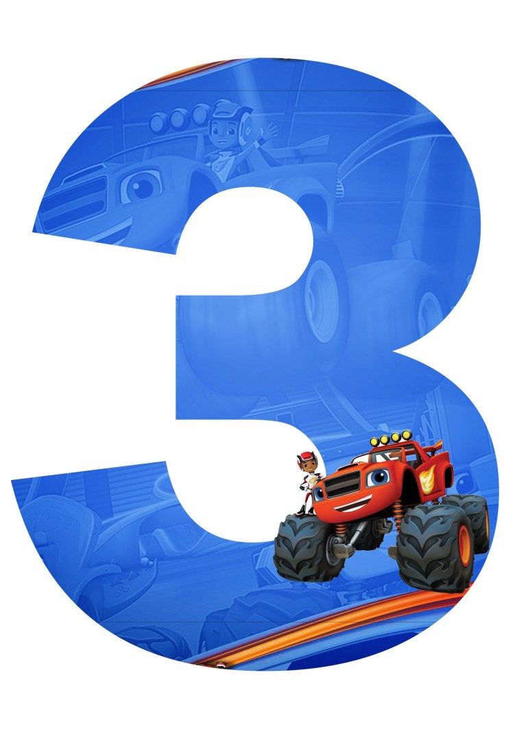 Цифры в стиле Вспыш