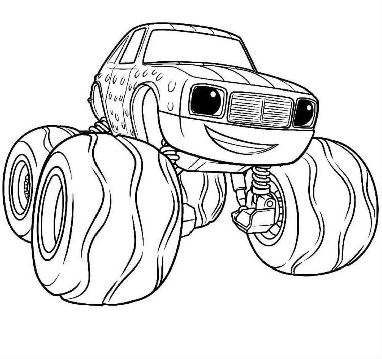 Раскраска Вспыш и чудо машинки