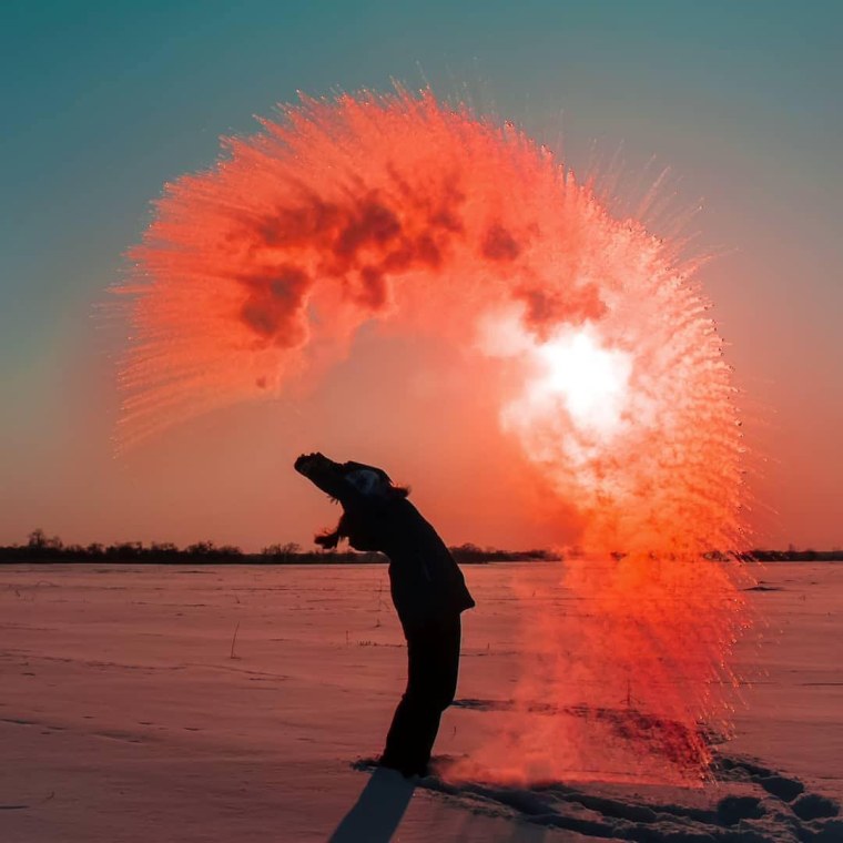 Кипяток в воздух