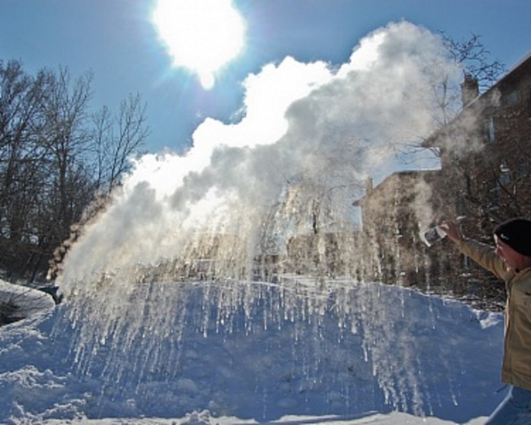 Струя снега