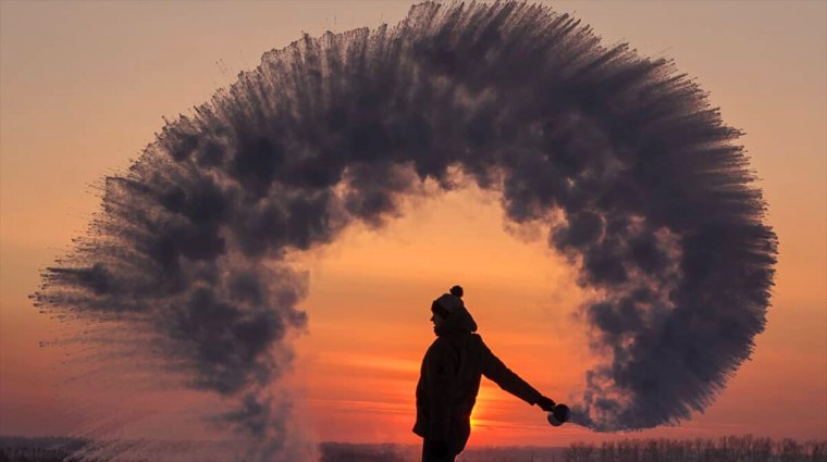 ЧЕЛЛЕНДЖ С кипятком на морозе