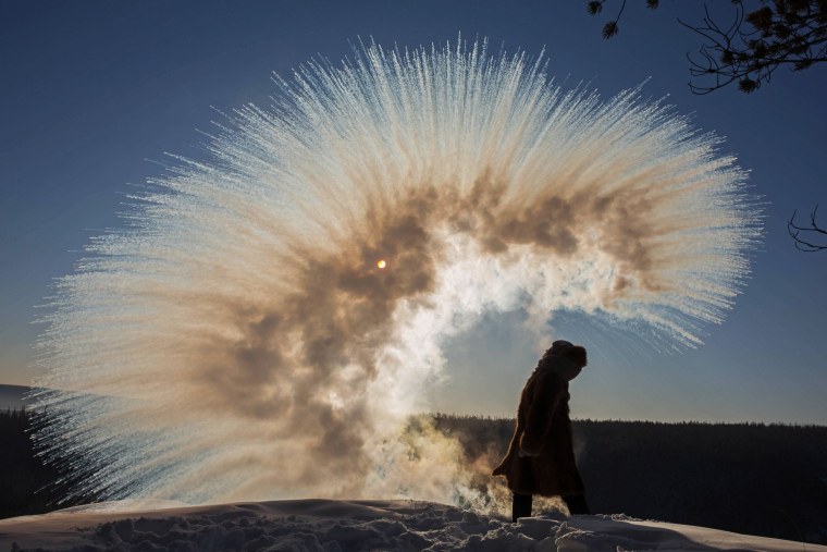 Якутский салют кипятком