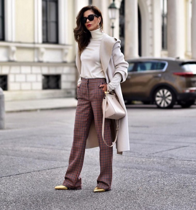 Брюки палаццо осень 2020