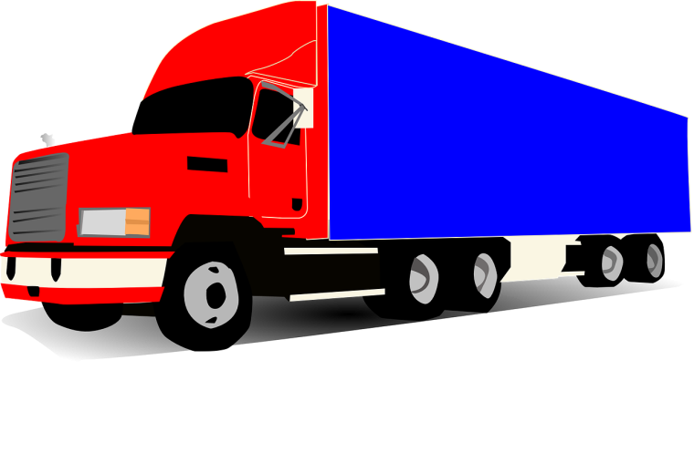 Дальнобойщик вектор сбоку
