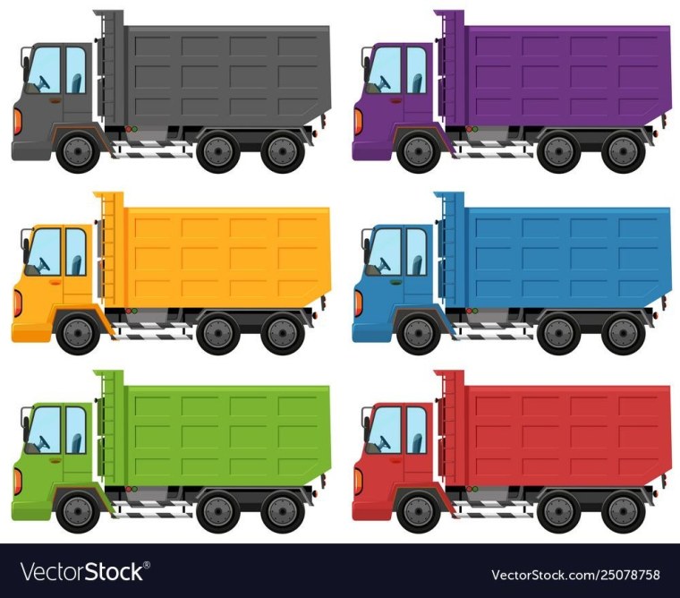 Цветные грузовые машины