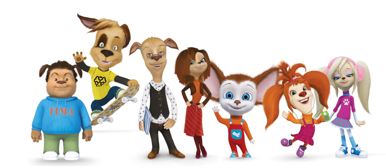 Герои мультика Барбоскины