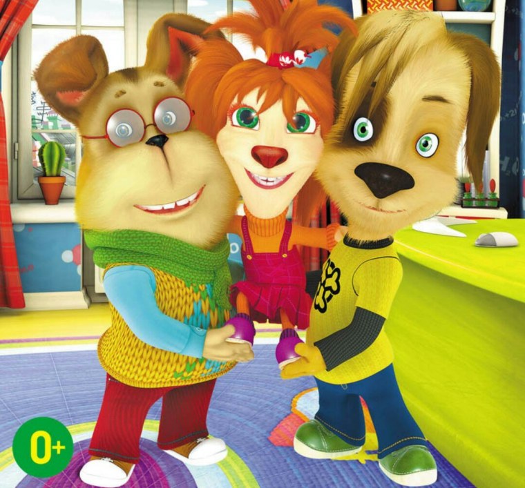 Барбоскины Лиза и Гена и дружок