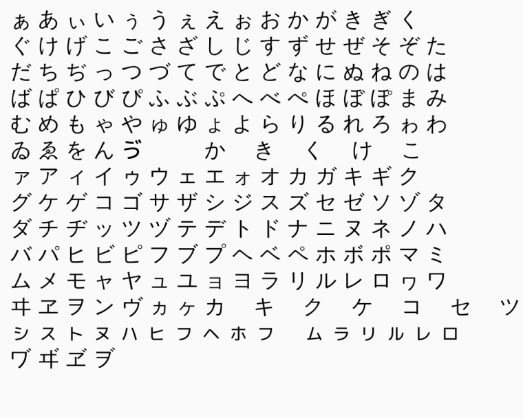 Китайский алфавит хирагана