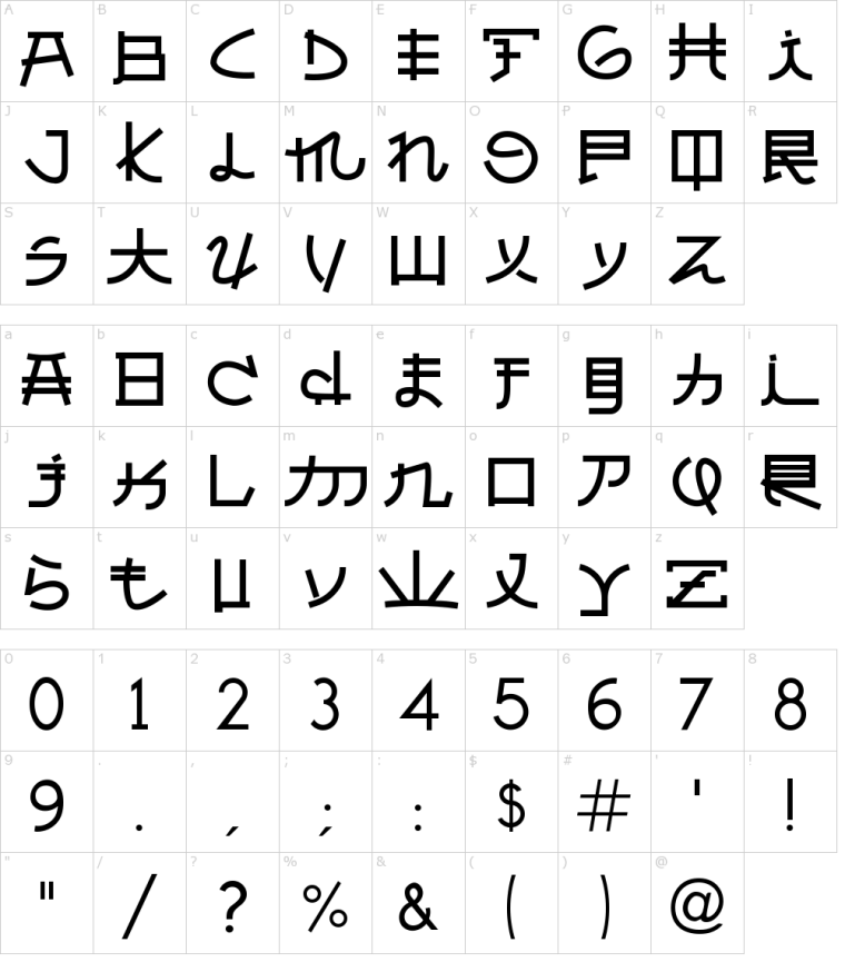 Японский шрифт