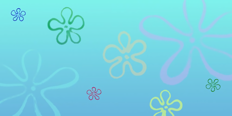 Цветочки из Спанч Боба