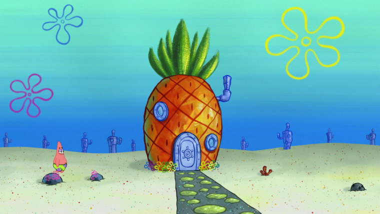 Дом Спанч Боба сзади