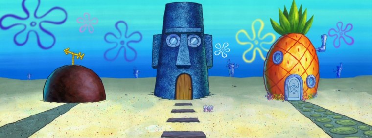 Дом губки Боба Сквидварда и Патрика