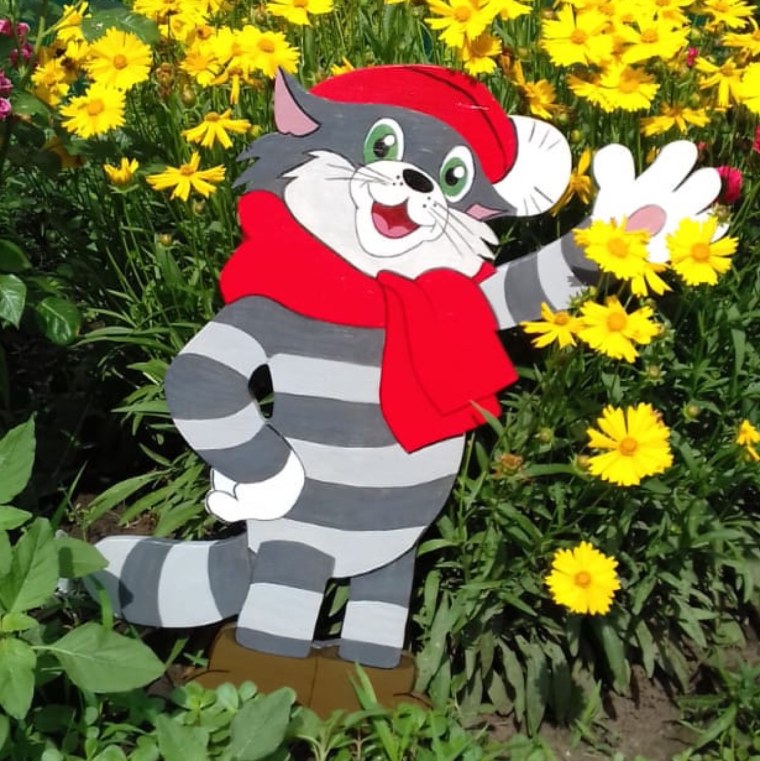 Кот Матроскин из фанеры