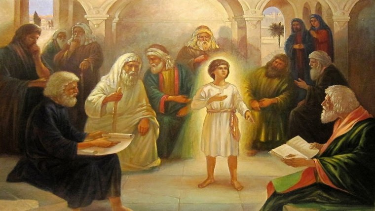 12 Летний отрок Иисус в храме