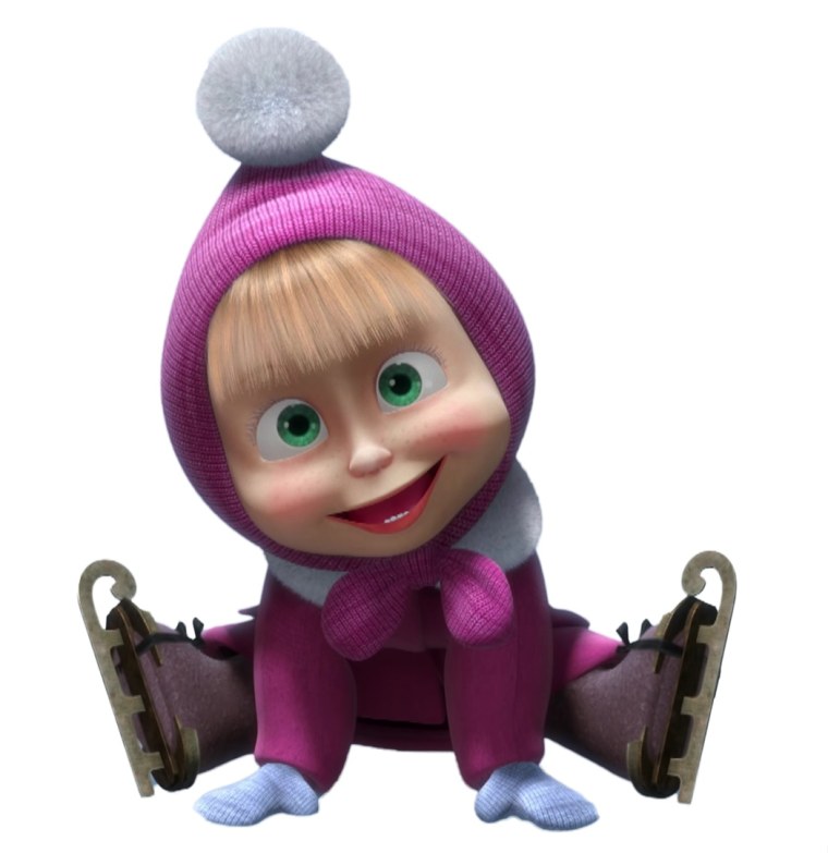 Маша в зимней одежде