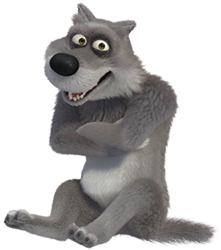 Персонажи мультика Маша и медведь волки