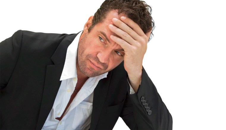 Мужчина расстроен