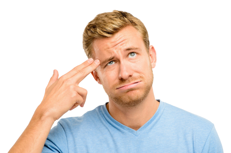Мужчина схватился за голову