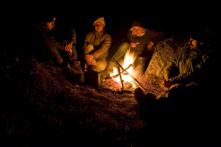 Туризм посиделки у костра