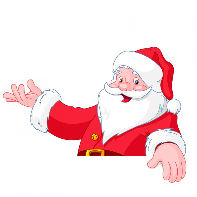 Дед Мороз на белом фоне