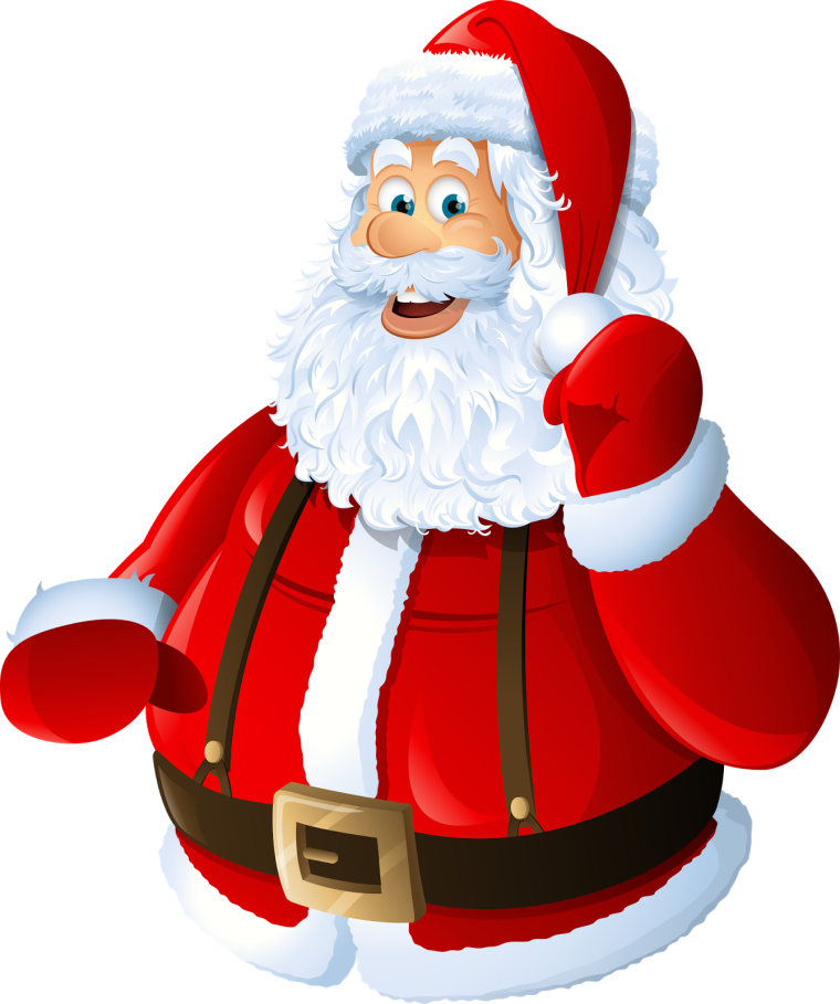 Дед Мороз на прозрачном фоне